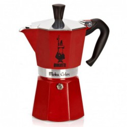 Espresso kavinukas Bialetti Moka Express Red 6 puodelių 04943, raudonas