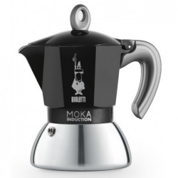 Espresso kavinukas Bialetti Moka Induction Black, 06932, juodas, 2 puodelių