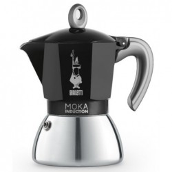 Indukcinis Espresso kavinukas Bialetti Moka Induction Black, 06936, juodas, 6 puodelių