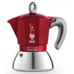 Indukcinis Espresso kavinukas Bialetti Moka Induction Red, 06942, raudonas, 2 puodelių