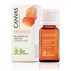 Eterinis aliejus Canvas Palmarosa Oil Organic, CAN301270, 100% natūralus palmarozų ekologiškas aliejus, 12 ml