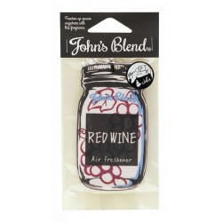 Pakabinamas kvapas automobiliui ar namams John's Blend - Air Freshener Red Wine, OAJON0105, raudonojo vyno