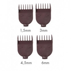 Papildomos šukos kirpimo mašinėlei OSOM Professional Hair Trimmer Comb HTCHC338, OSOMPHC338COMBS, 1,5 mm, 3 mm, 4,5 mm, 6 mm