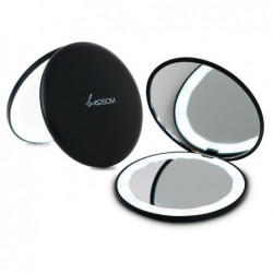 Kompaktinis veidrodėlis su apšvietimu Be Osom BEOSOML2302CMR, įkraunamas, juodas matinis