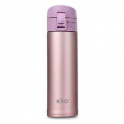 Termogertuvė su vakuumine izoliacija KIRO KI501R, rožinės spalvos, 500 ml