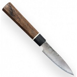 Damasko plieno peilis Senzo Black, BD-01 Paring knife, 8 cm ašmenys