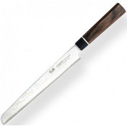 Damasko plieno peilis Senzo Black, BD-06  Bread knife, 22 cm ašmenys