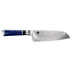 Damasko plieno peilis KAI Shun Engetsu Santoku knife limited edition TA-0702, 18 cm ašmenys