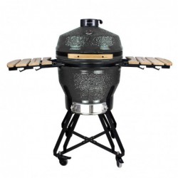 Kamado grilis su priedais Zyle 56 cm, Large ZY22KSGYSET, pilkas