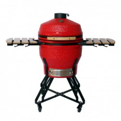 Kamado grilis su priedais Zyle 56 cm, Large ZY22KSRDSET,raudonas