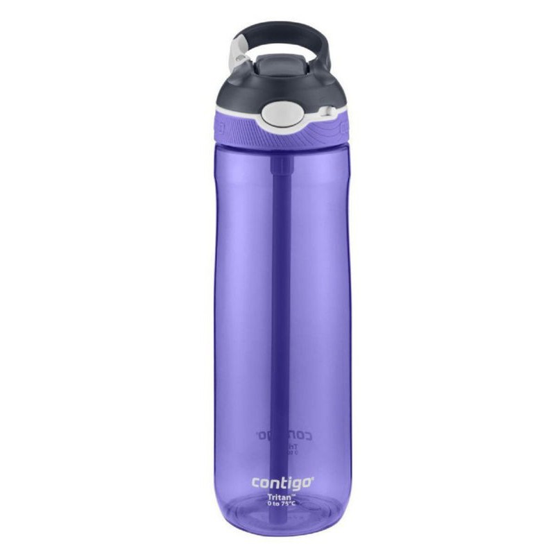 Contigo Autospout Ashland Water Bottle 720ml Straw Water Bottle Grapevine