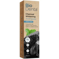 Balinamoji dantų pasta BioDenta Charcoal Whitening Toothpaste BEC141898, mėtų skonio, su aktyviąja anglimi, 75 ml