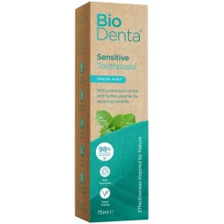 Dantų pasta BioDenta Sensitive Toothpaste BECPL141598, jautriems dantims, mėtų skonio, 75 ml