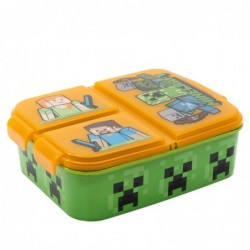 Vaikiška pietų dėžutė Minecraft STOR ST40420, trijų skyrių