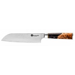 Damasko plieno peilis Kamazaki Santoku KZI102KN, 18 cm