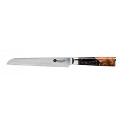 Damasko plieno peilis Kamazaki Bread KZI106KN, 20 cm, skirtas duonai