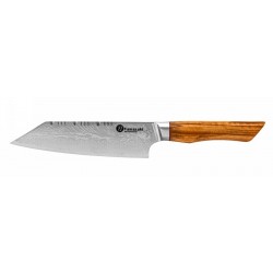 Damasko plieno peilis Kamazaki Bunka KZI303KN, 18 cm