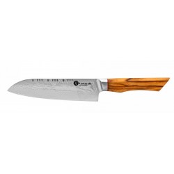 Damasko plieno peilis Kamazaki Santoku KZI304KN, 18 cm