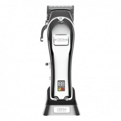 Plaukų kirpimo mašinėlė OSOM Cordless Hair Clipper OSOM62SIL, sidabro spalvos