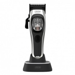 Profesionali plaukų kirpimo mašinėlė OSOM Professional PRIME Cordless Hair Clipper OSOMP01SIL, sidabro spalvos