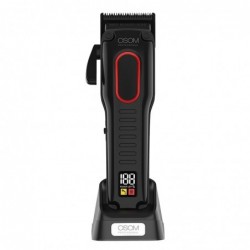 Profesionali plaukų kirpimo mašinėlė OSOM Professional COMFORT Cordless Hair Clipper OSOMPK78BL, juodos spalvos