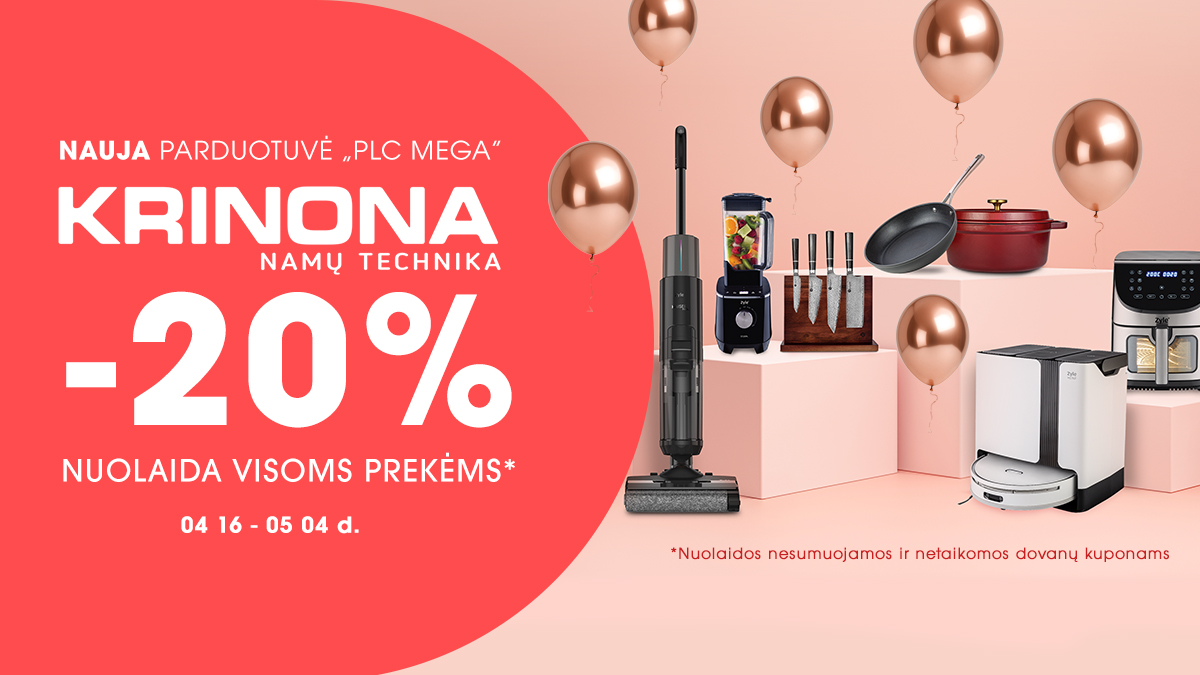 Atidarymo proga – ypatinga dovana pirkėjams: net 20 % nuolaida visoms prekėms