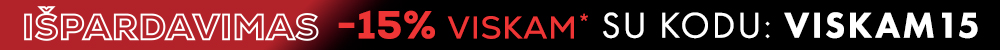 -15% nuolaida viskam su kodu VISKAM15